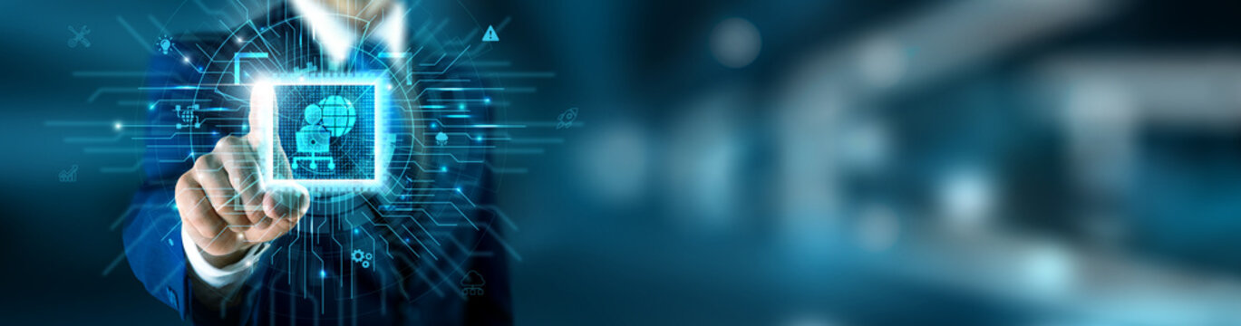 Network administration technology and system data network connecting with virtual holographic interface accuracy solution for connectivity. Future of infrastructure, cloud, and communication.