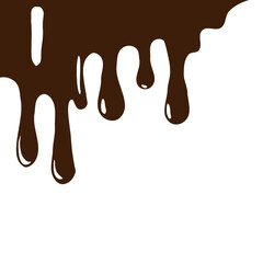 Melting Chocolate Drips Illustration