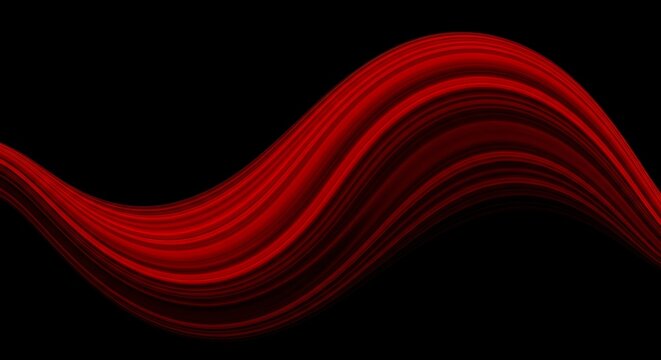 Red Abstract Wave with Dark Background.
