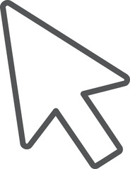Computer Cursor Arrow Icon pointer mouse select symbol navigation interface digital technology web internet click direction graphic
