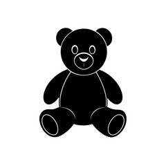 Charming brown teddy bear toy vector illustration scalable graphic design element