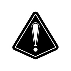 Glossy yellow warning exclamation mark symbol vector illustration icon isolated scalable eps