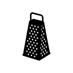 Golden cheese grater isolated vector illustration shiny kitchen utensil scalable eps graphic