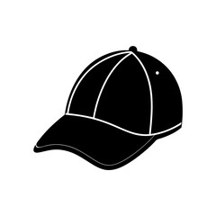 Simple green baseball cap vector illustration scalable graphic icon design element