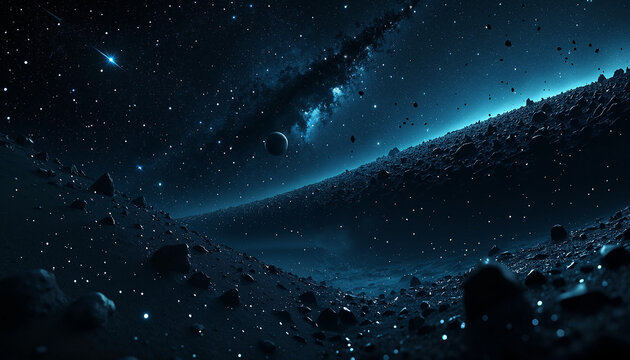 Abstract visual composition with dynamic patterns and colors