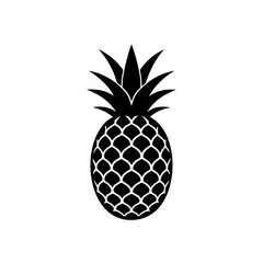Vibrant yellow pineapple fruit vector illustration scalable graphic design eps icon