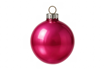 Pink christmas bauble ornament decorating holiday celebration