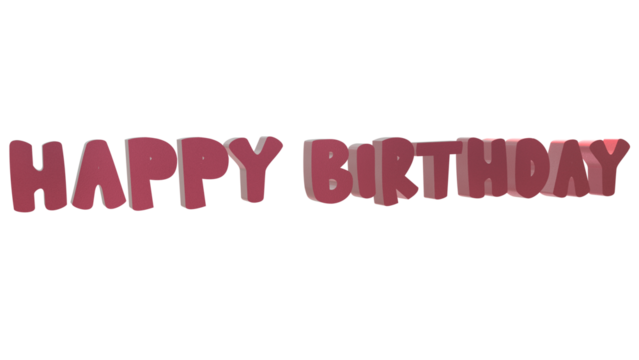 Happy Birthday text design in colorful festive style modern greeting background