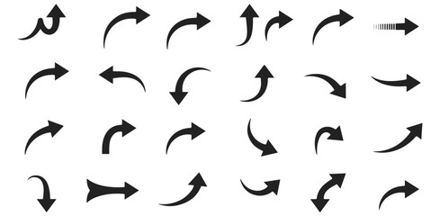 Arrow Collection Graphic Resource Set Directional Symbols Navigation Arrows Vector Art Design Elements Business Icons UI