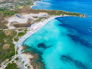 Spiaggia Isuledda (Isuledda Beach), Sardinia – Aerial View