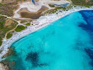 Spiaggia Isuledda (Isuledda Beach), Sardinia – Aerial View