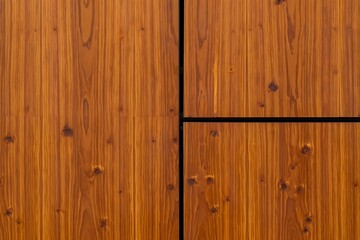 Fototapeta premium Warm brown vertical wood siding panels with natural grain texture