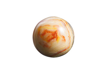 A vibrant Crazy Agate ball on an isolated white background, showcasing bold multicolored patterns and a lustrous surface. Perfect for spiritual decor or gemstone displays.