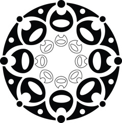 luxury mandala mandala design white background