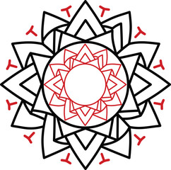 luxury mandala mandala design white background