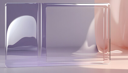 empty glass showcase design inspiration background image