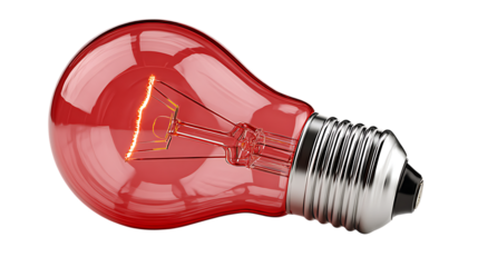 red light bulb
