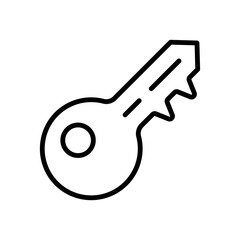Security Key Icon Vector. Web lock logo