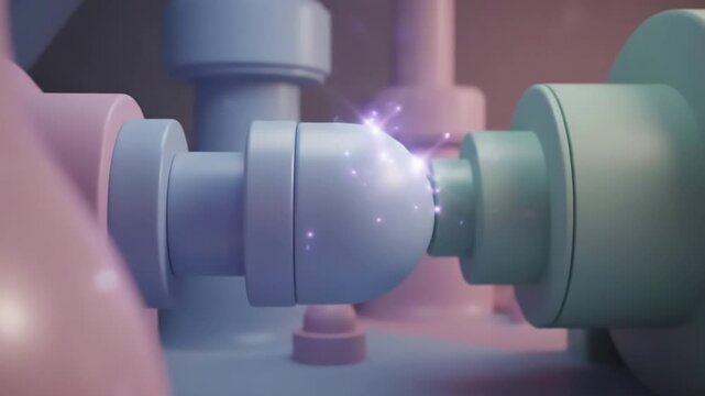 Industrial Low Key low key industrial twinkle &mdash; pastel; seamless loop; no people, no logos; no faces; no trademarks scene 2