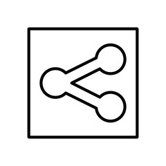 Share Button Outline Icon Vector