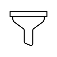 Web Filter Icon Vector. Data Sorting Logo