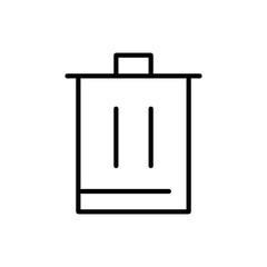 Trash Bin Delete Icon Vector. Delete Logo