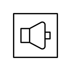 Web Audio Volume Icon Vector. Volume Logo