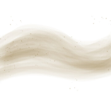 Desert sandstorm, brown dusty cloud border or dry sand flying with gust of wind, brown smoke realistic texture
