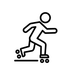 Roller Skating Icon Vector Illustration
 
 
 
 