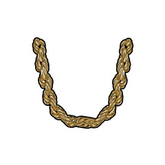 Big gold rope chain