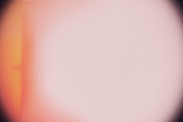 Retro toy camera photo tempkate with vignetting, red light leak on transparent background