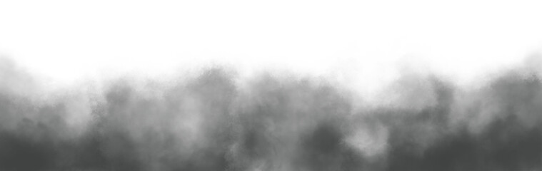 PNG fog texture isolated on transparent background. Steam special effect. Realistic fire smoke or mist. Border from smoke. Design element. Misty effect text or space
