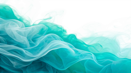 abstract blue smoke isolated on white background 