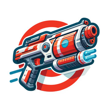 Nerf gun SVG, kids toy svg, foam darts, nerf target, Target Guns
