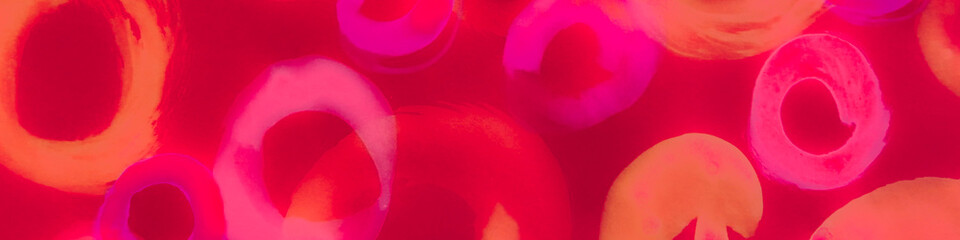 Round Abstract Patterns. Retro Dots Hand. Modern