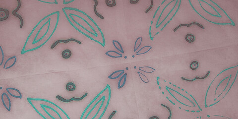 Multicolor Ethnic Ornament. White Boho Chic,