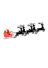Christmas reindeer with Santa clause