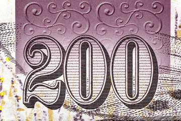 Faroe Islands 200 Kronur 2012 Banknotes (Ghost moth).The Danmarks Nationalbank started issuing these 100 Faroese Króna banknotes in 2004.Bonistics.World money collection.