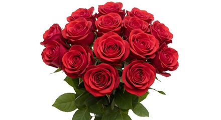 Obraz premium Romantic Bouquet of Red Roses, Perfect for Valentine's Day, Anniversary, or Special Occasions