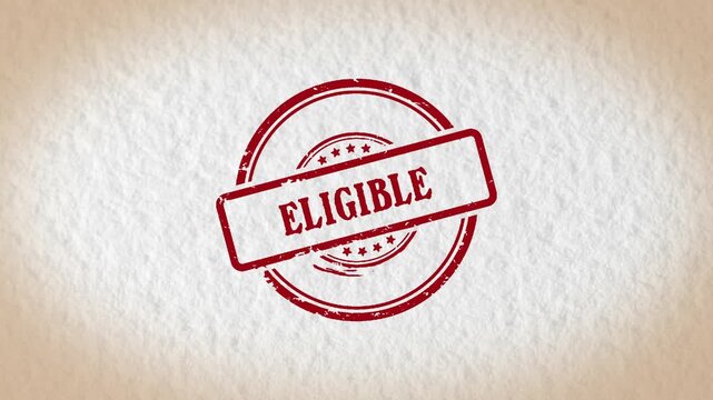 ELIGIBLE stamp style word