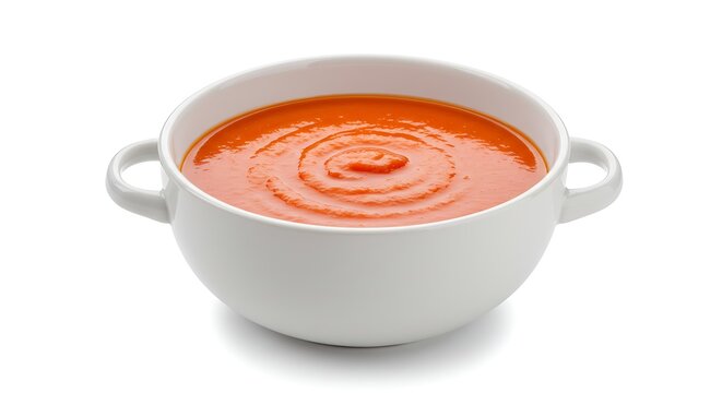 Delicious Tomato Soup in White Bowl A Culinary Delight for Food Lovers Everywhere