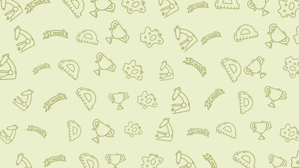 back to school animation pattern education science seamless doodle vector suitable for educational materials, school promotions, scientific backgrounds, or children's learning designs - Powered by Adobe