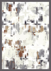 Worn cross pattern carpet design