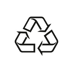 Obraz premium Recycle symbol illustration representing environmental sustainability and eco friendly practices.