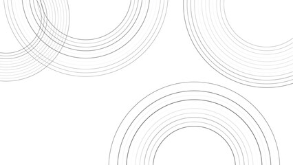 Minimal overlapping circle outlines, arranged in geometric symmetry, creating abstract depth and transparency, modern digital background, perfect for elegant visual designs