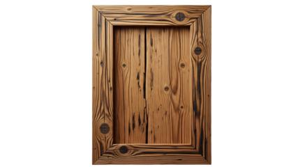 Rustic Wooden Door or Frame with Knots and Grain