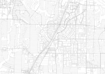 Zoomed monochrome map of Richardson showing detailed highway & road networks with urban density — ideal for urban planning, design mockups, or geographic visualization.