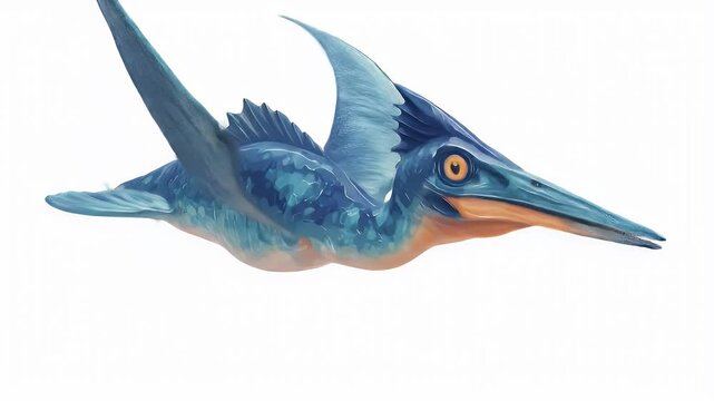 Digital Illustration of a Prehistoric Marine Reptile.