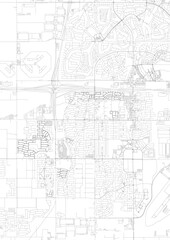Zoomed monochrome map of Goodyear showing detailed highway & road networks with urban density — ideal for urban planning, design mockups, or geographic visualization.