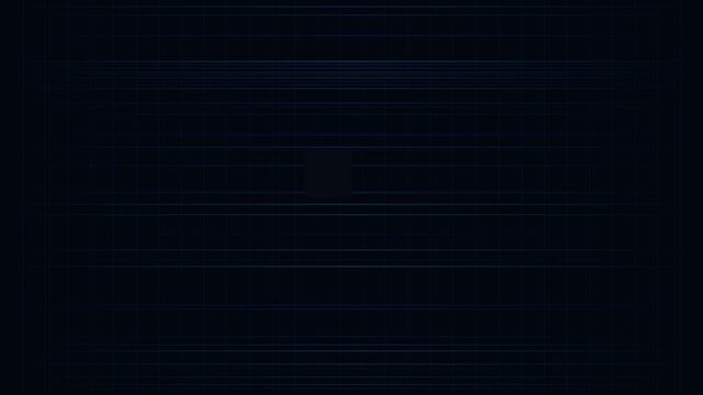 Futuristic Digital Grid Scan Animation - High-Tech Looping Background